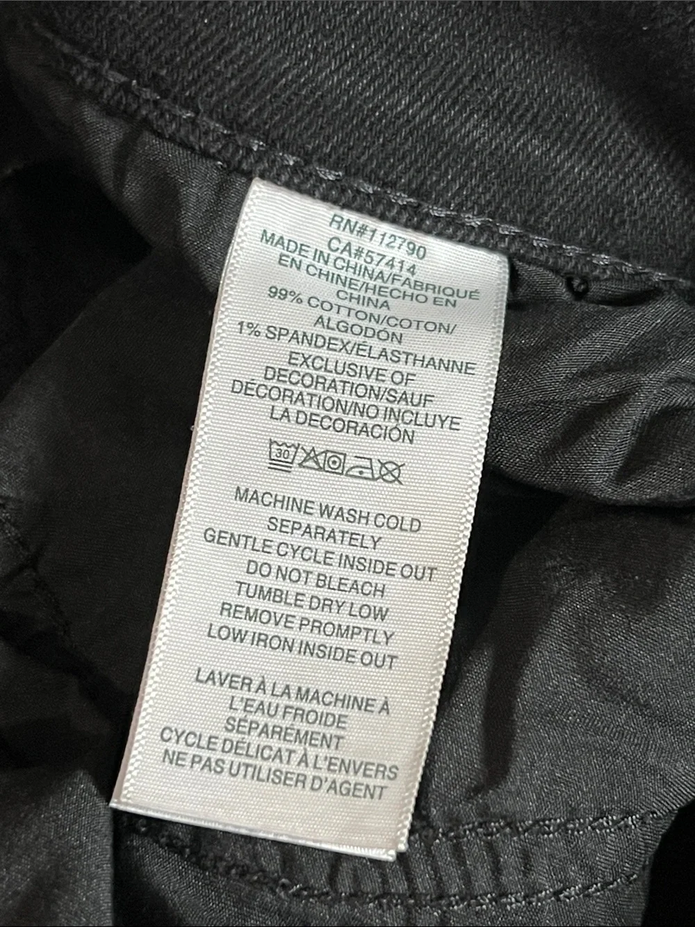 True Religion Men’s Black Jeans with Red Stitching